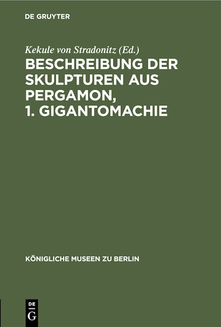 Beschreibung der Skulpturen aus Pergamon, 1. Gigantomachie