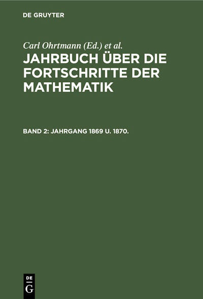 Jahrgang 1869 u. 1870.