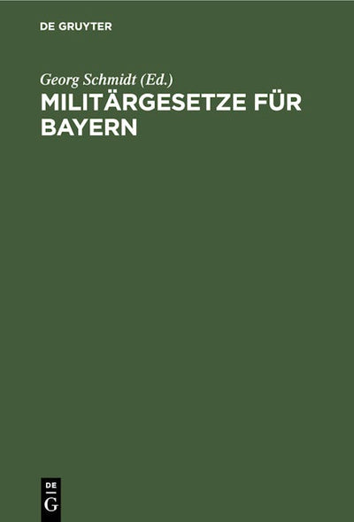 Militärgesetze für Bayern