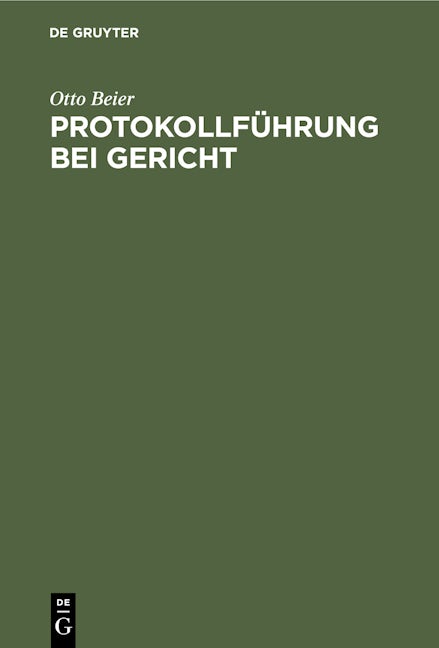 Protokollführung bei Gericht