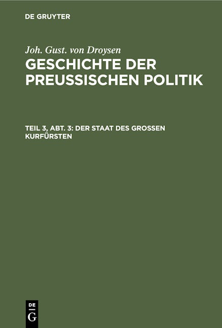 Der Staat des großen Kurfürsten