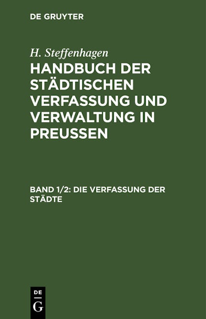 Die Verfassung der Städte