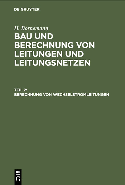Berechnung von Wechselstromleitungen