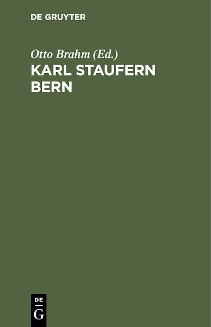Karl Staufern Bern