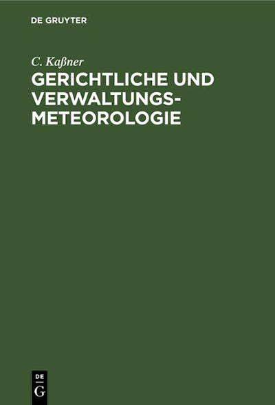 Gerichtliche und Verwaltungs-Meteorologie
