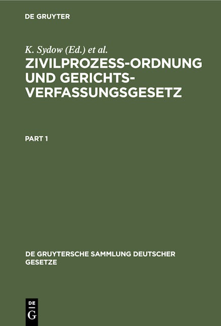 Zivilprozeßordnung und Gerichtsverfassungsgesetz