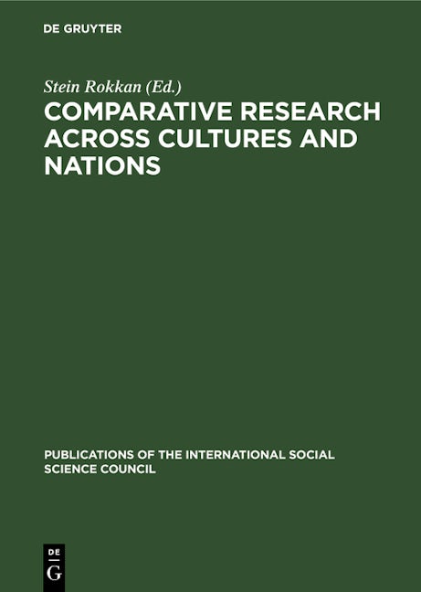 Comparative Research across Cultures and Nations