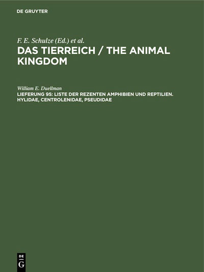 Liste der rezenten Amphibien und Reptilien. Hylidae, Centrolenidae, Pseudidae