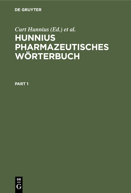 Hunnius Pharmazeutisches Wörterbuch