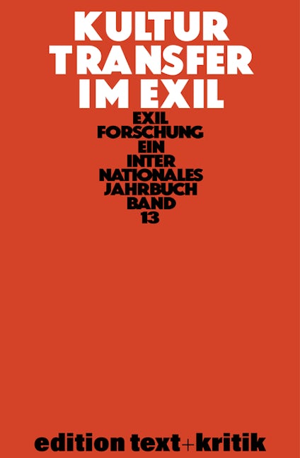 Kulturtransfer im Exil