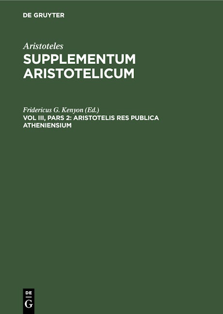 Aristotelis Res publica Atheniensium
