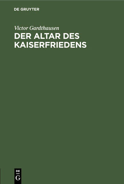 Der Altar des Kaiserfriedens