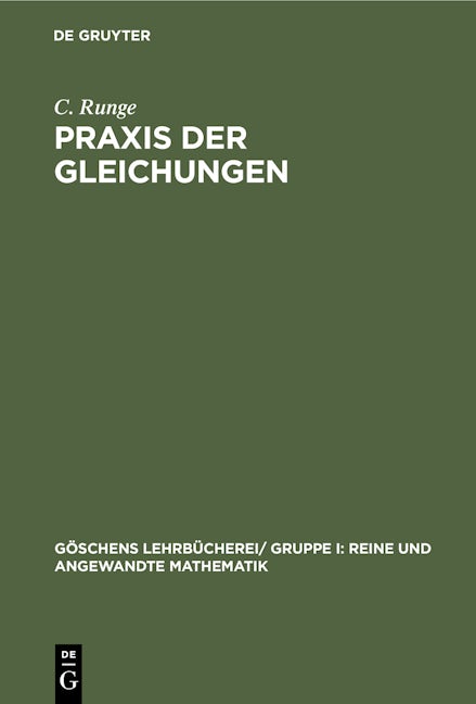 Praxis der Gleichungen