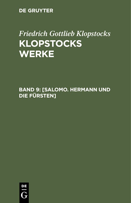 [Salomo. Hermann und die Fürsten]