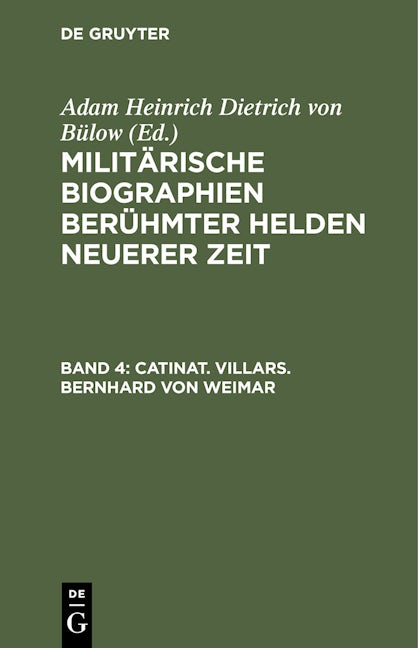 Catinat. Villars. Bernhard von Weimar
