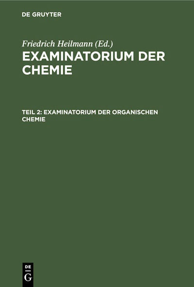 Examinatorium der organischen Chemie