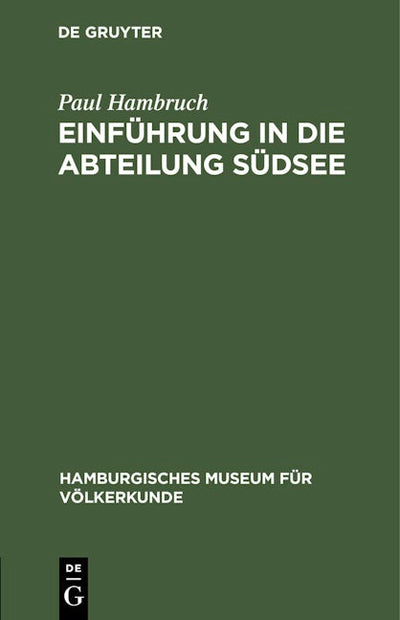Einführung in die Abteilung Südsee