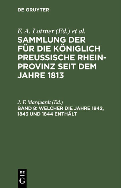 Welcher die Jahre 1842, 1843 und 1844 enthält