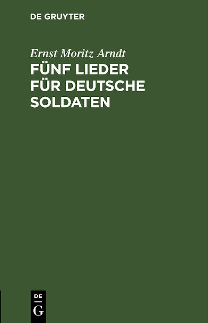 Fünf Lieder für deutsche Soldaten