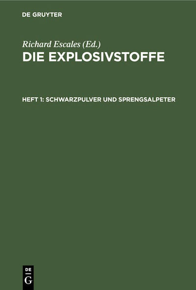 Schwarzpulver und Sprengsalpeter