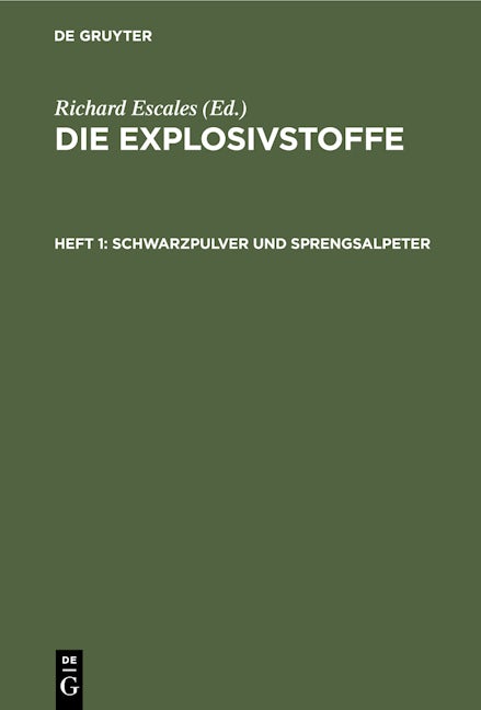 Schwarzpulver und Sprengsalpeter