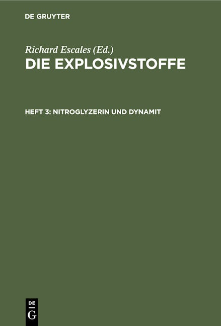 Nitroglyzerin und Dynamit