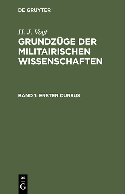 Erster Cursus
