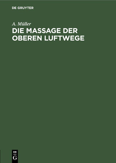 Die Massage der oberen Luftwege