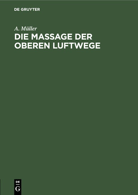 Die Massage der oberen Luftwege