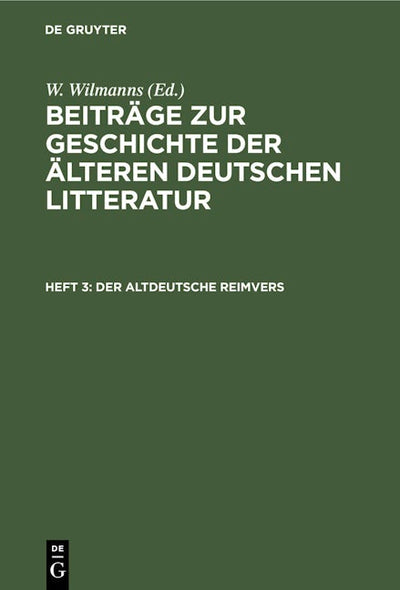 Der altdeutsche Reimvers