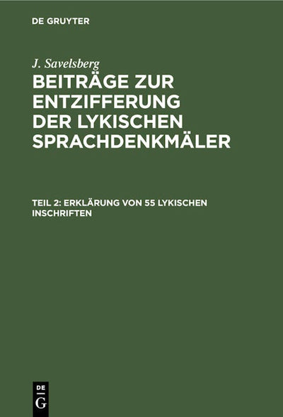 Erklärung von 55 lykischen Inschriften