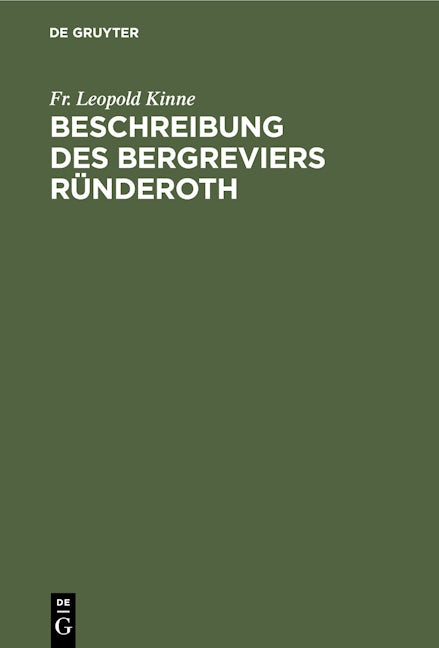 Beschreibung des Bergreviers Ründeroth