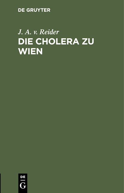 Die Cholera zu Wien