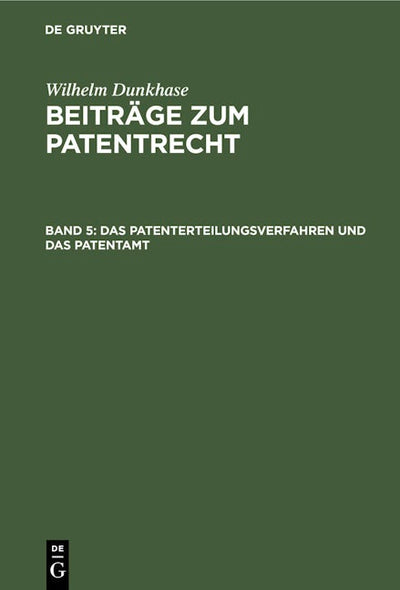 Das Patenterteilungsverfahren und das Patentamt