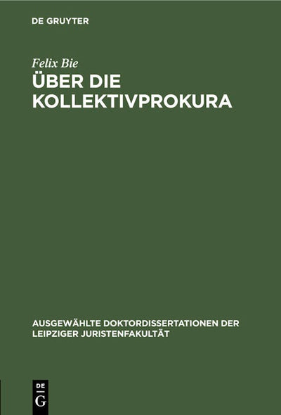 Über die Kollektivprokura