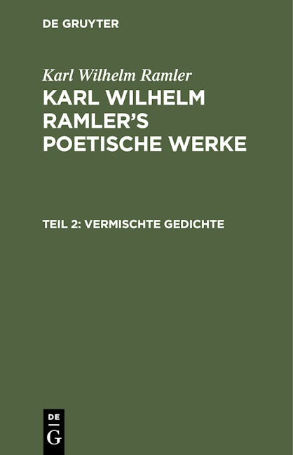 Vermischte Gedichte
