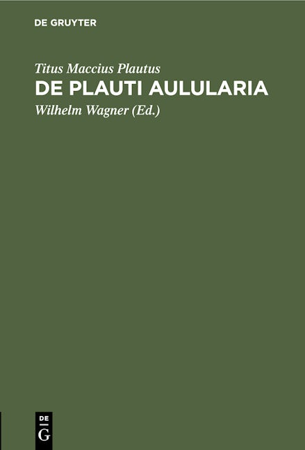 De Plauti Aulularia