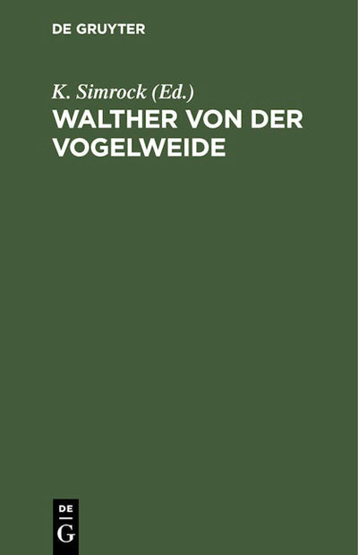 Walther von der Vogelweide