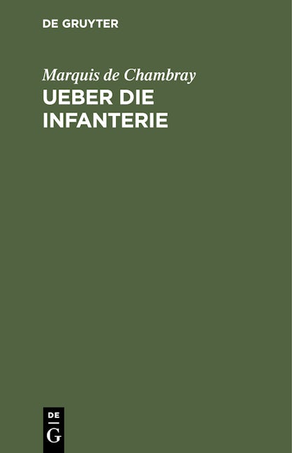Ueber die Infanterie