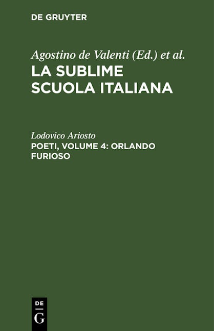 Poeti, Volume 4: Orlando furioso
