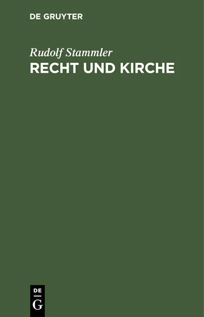 Recht und Kirche