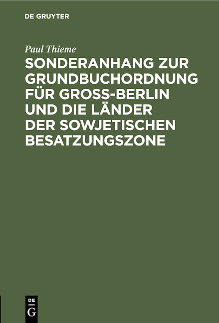 Für Groß-Berlin und die Länder der sowjetischen Besatzungszone