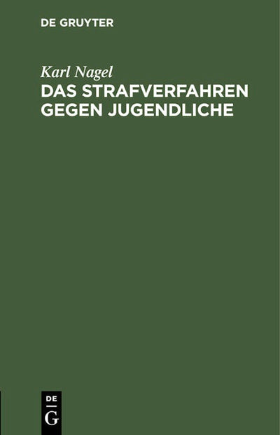 Das Strafverfahren gegen Jugendliche