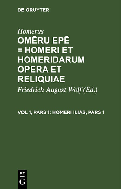 Homeri Ilias, Pars 1