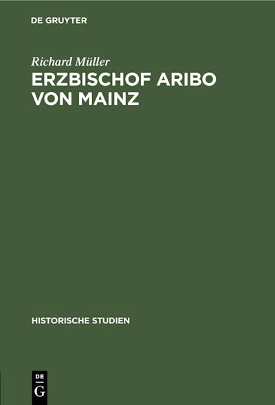 Erzbischof Aribo von Mainz