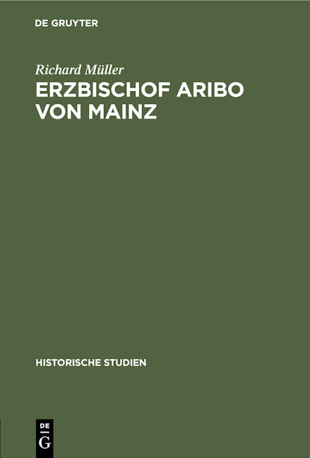 Erzbischof Aribo von Mainz