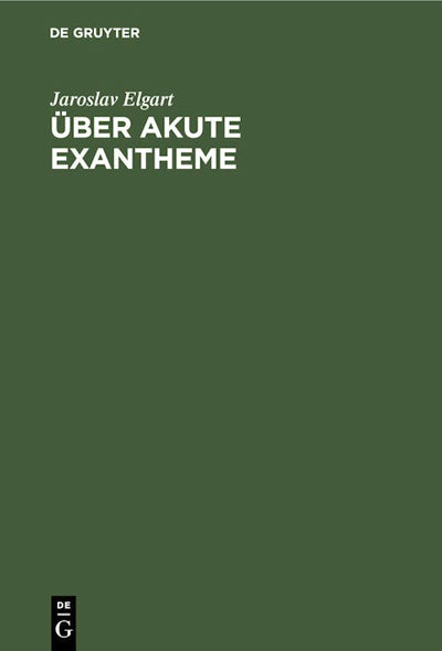 Über akute Exantheme