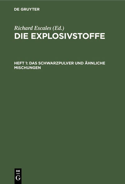 Das Schwarzpulver und ähnliche Mischungen