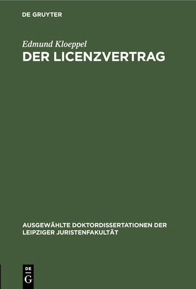 Der Licenzvertrag