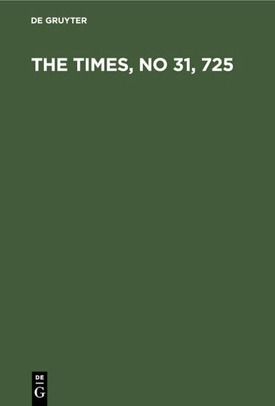 The Times, No 31, 725